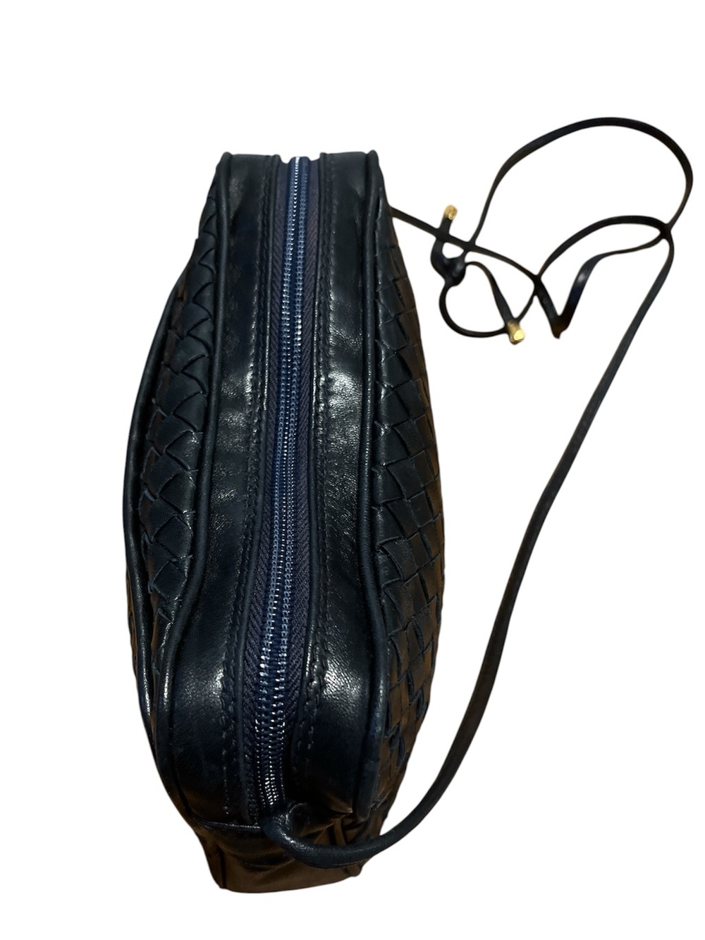 Vintage COSCI (Gucci Group) Woven Leather Crossbody Bag - Picture 6 of 12